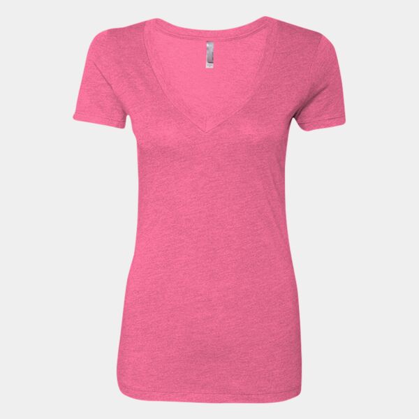 Women’s Triblend Deep V-Neck T-Shirt Thumbnail
