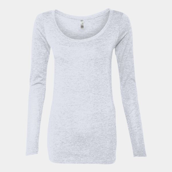 Women’s Triblend Scoop Neck Long Sleeve T-Shirt Thumbnail