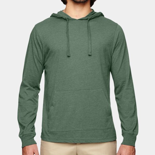 Unisex Eco Blend Long-Sleeve Pullover Hooded T-Shirt Thumbnail