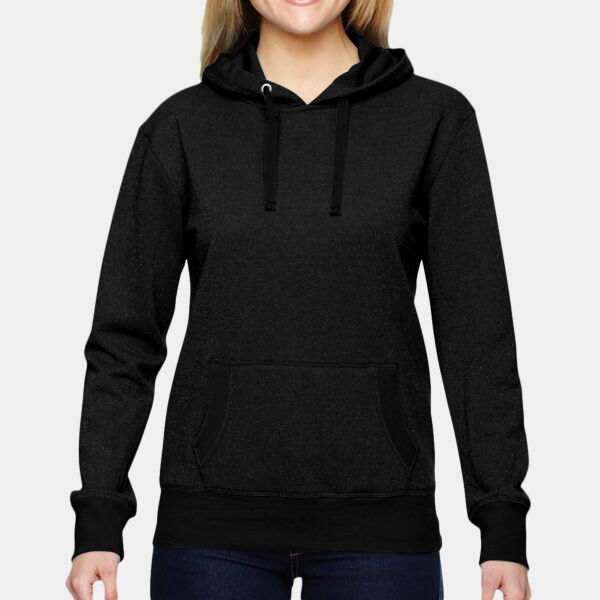 Ladies' Glitter French Terry Hooded Sweatshirt Thumbnail