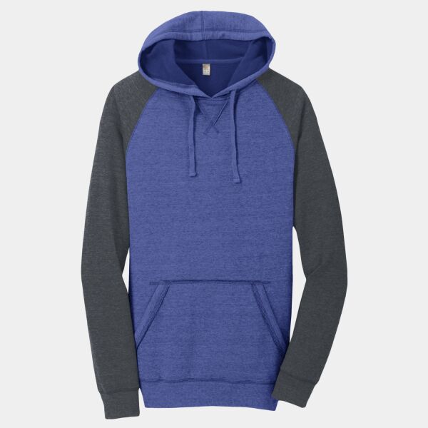 Young Mens Lightweight Fleece Raglan Hoodie Thumbnail