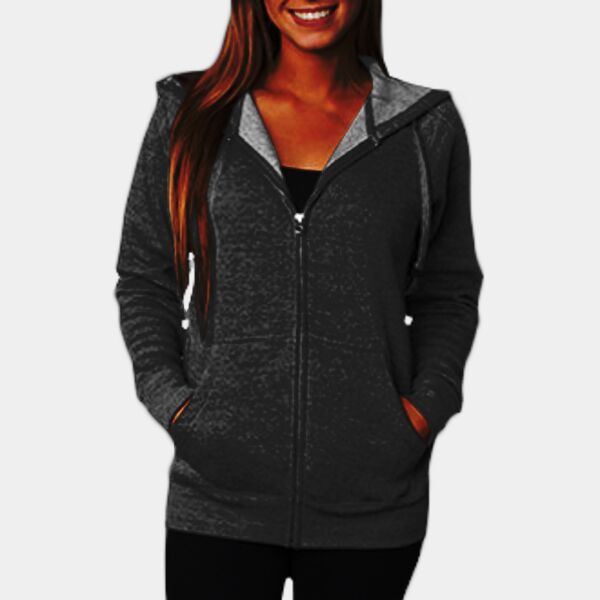 Unisex Special Blend Raglan Full-Zip Hooded Sweatshirt Thumbnail