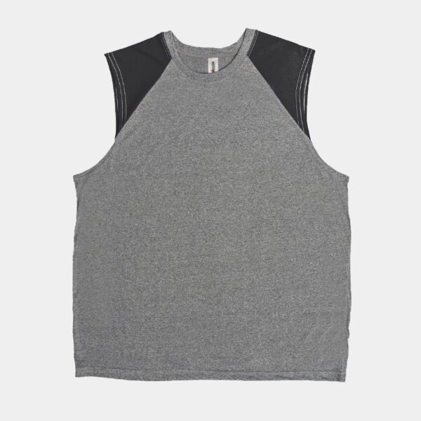 AT818 Men's Sleeveless Colorblock Natural Feel Training Tee Thumbnail