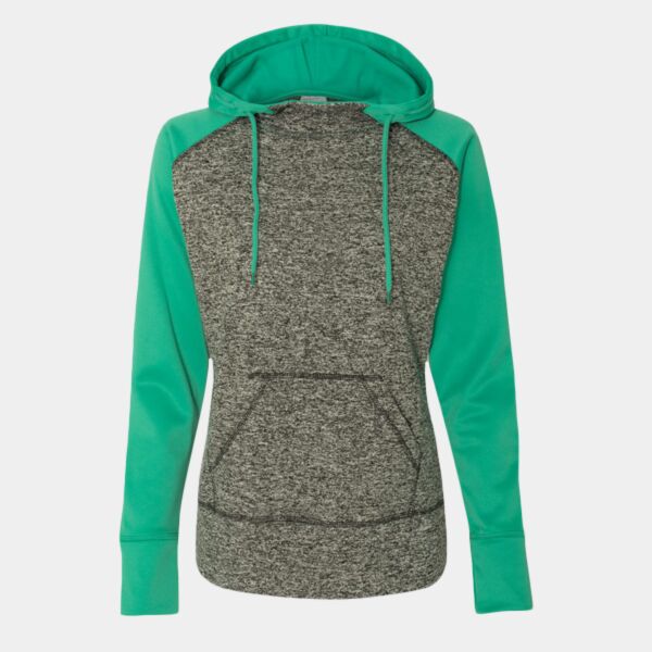 Women’s Colorblocked Cosmic Fleece Hooded Sweatshirt Thumbnail