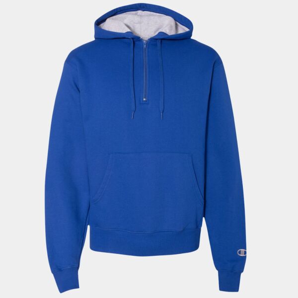 Unisex Cotton Max Hooded Quarter-Zip Sweatshirt Thumbnail