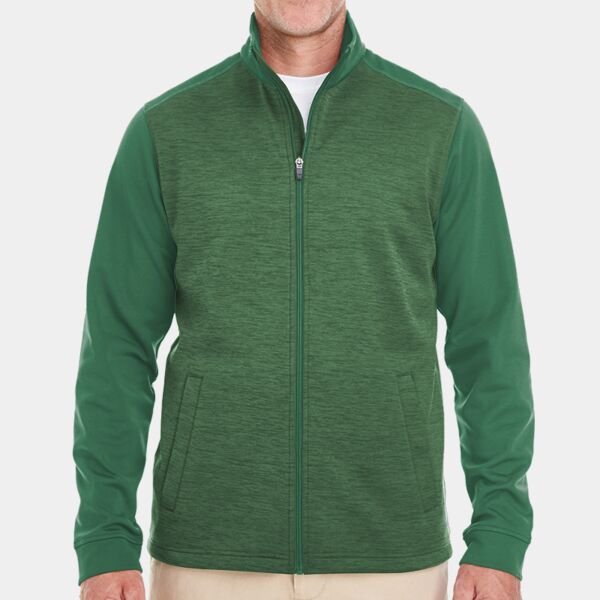 Men's Newbury Colorblock Mélange Fleece Full-Zip Thumbnail