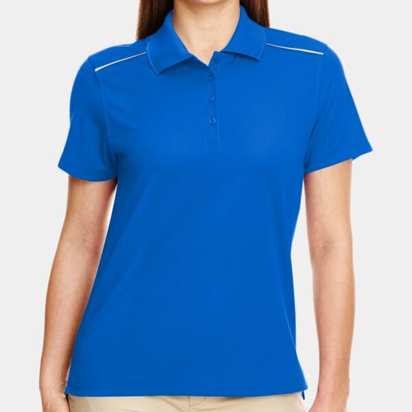 Ladies' Radiant Performance Piqué Polo with Reflective Piping Thumbnail