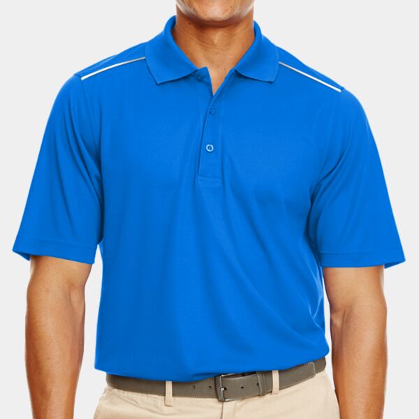 Men's Radiant Performance Piqué Polo with Reflective Piping Thumbnail