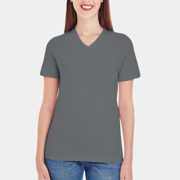 Women's Fine Jersey Classic V-Neck Tee Thumbnail