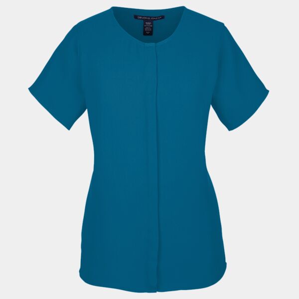 Ladies' Perfect Fit™  Short-Sleeve Crepe Blouse Thumbnail