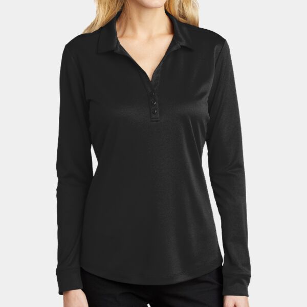 Women's Silk Touch Performance Long Sleeve Polo Thumbnail