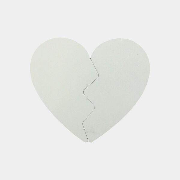 Two Piece Heart Shaped Photo Magnet Set Thumbnail