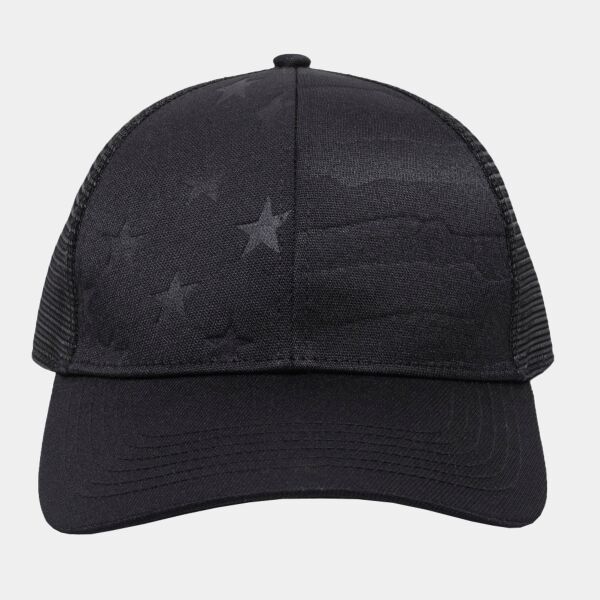 Debossed American Flag Mesh Back Thumbnail