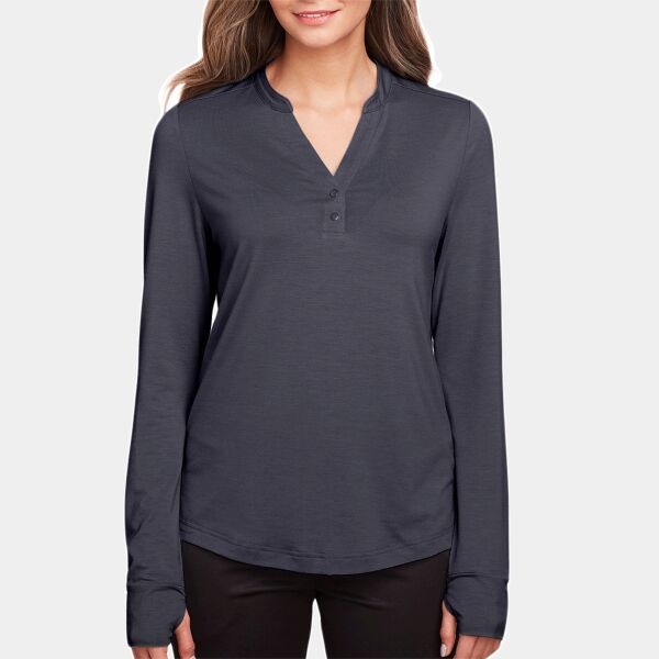 Ladies' JAQ Snap-Up Stretch Performance Pullover Thumbnail