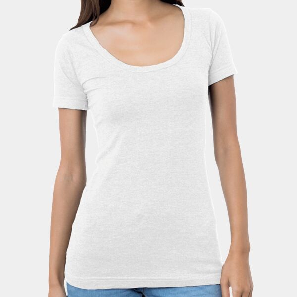 Ladies' USA Made Wide Scoop Neck T-Shirt Thumbnail