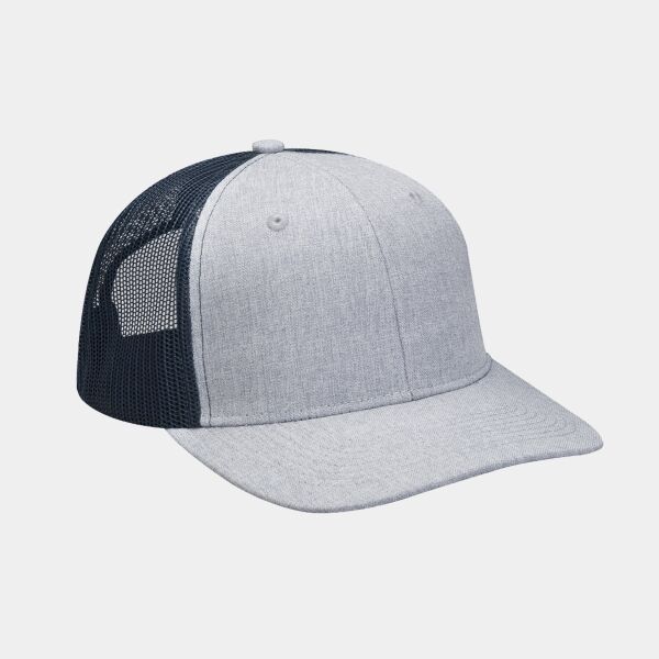 Heather Woven/Soft Mesh Trucker Style Cap Thumbnail