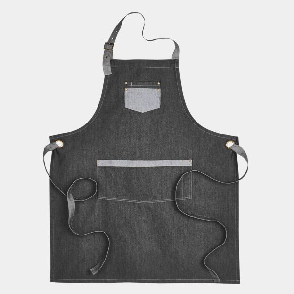 Unisex Domain Contrast Denim Bib Apron Thumbnail
