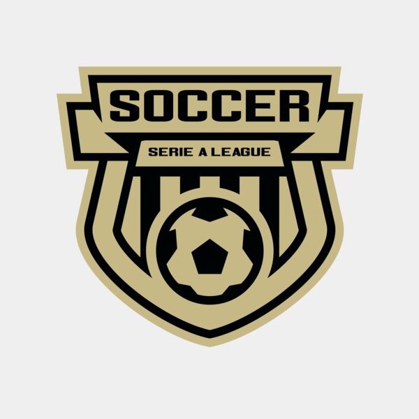Serie a league soccer logo template Thumbnail