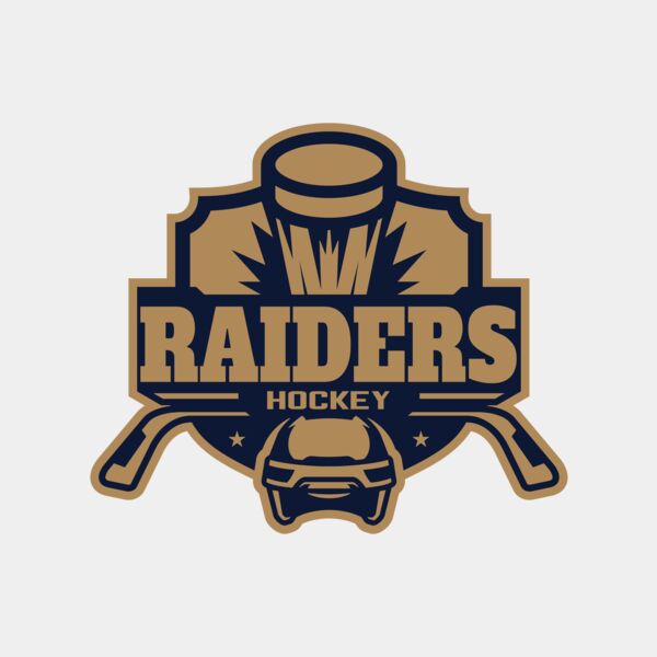 Raiders Hockey logo template Thumbnail